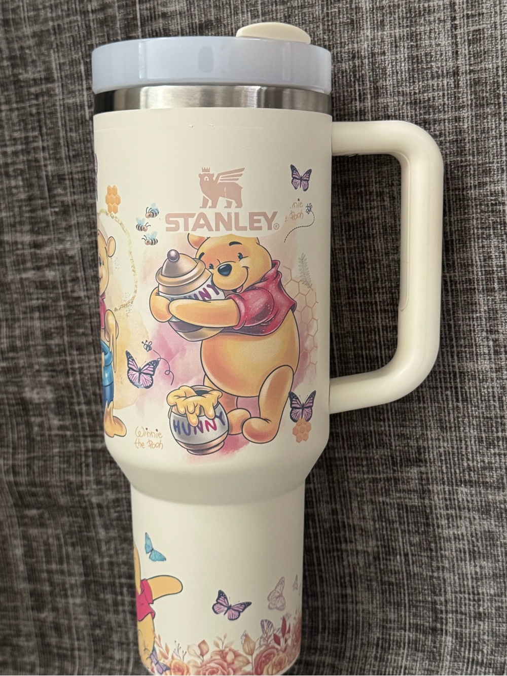 Stanley Cream Travel Mug with Winnie the Pooh Artwork